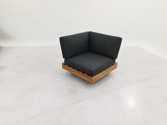 Los Angeles Lounge Hoekstuk 984 - Staal Zwart