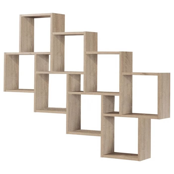 FMD LAURIO 3 wandplank - Eiken decor - L94,5 x H120,8 x D15,7 cm - - Furniture > Shelving > Wall Shelves & Ledges > Modular Wall Shelves & Ledges