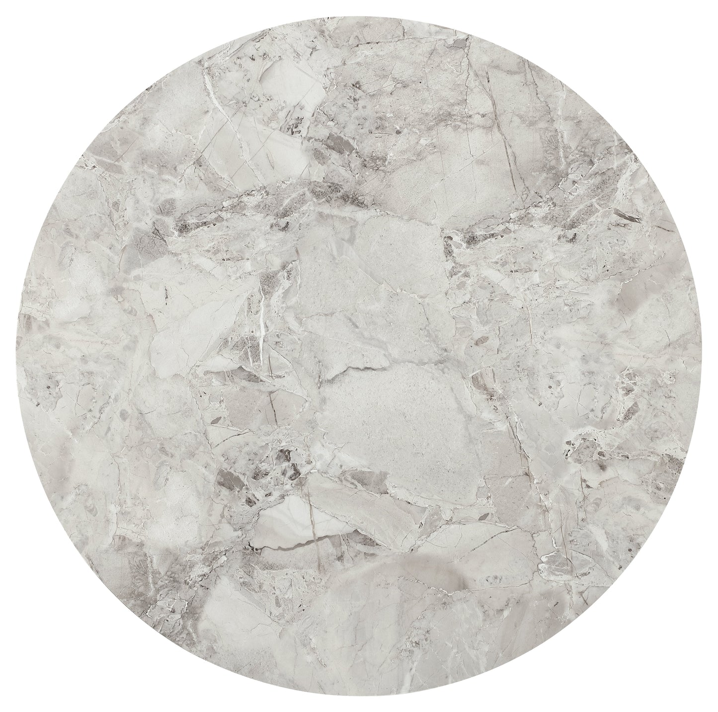 Modus Furniture International Winston stenen blad metalen onderstel ronde eettafel in Grigio -