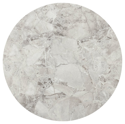 Modus Furniture International Winston stenen blad metalen onderstel ronde eettafel in Grigio -