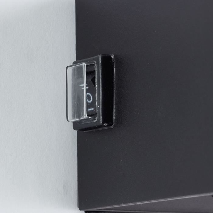 Magnetic outdoor wall lamp - ISEO - BRILLIANT - Rechargeable - Black - LED - Sensor 