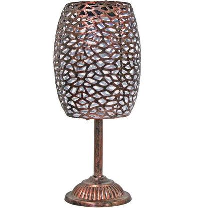 Solar lantern - GALIX - G2003 - Copper metal - White LED 10 lumens - H35 cm