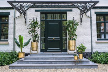 Messing plantenbak op standaard - Messing - M