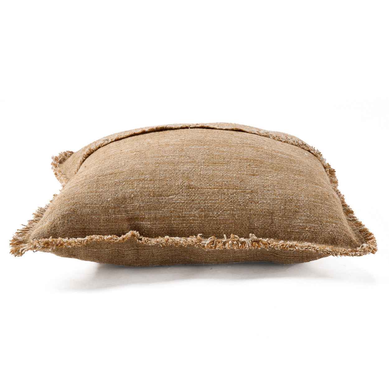 De Sahara kussenhoes met franje - naturel bruin - 50x50