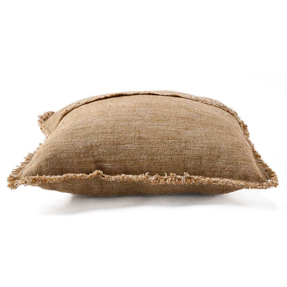 De Sahara kussenhoes met franje - naturel bruin - 50x50