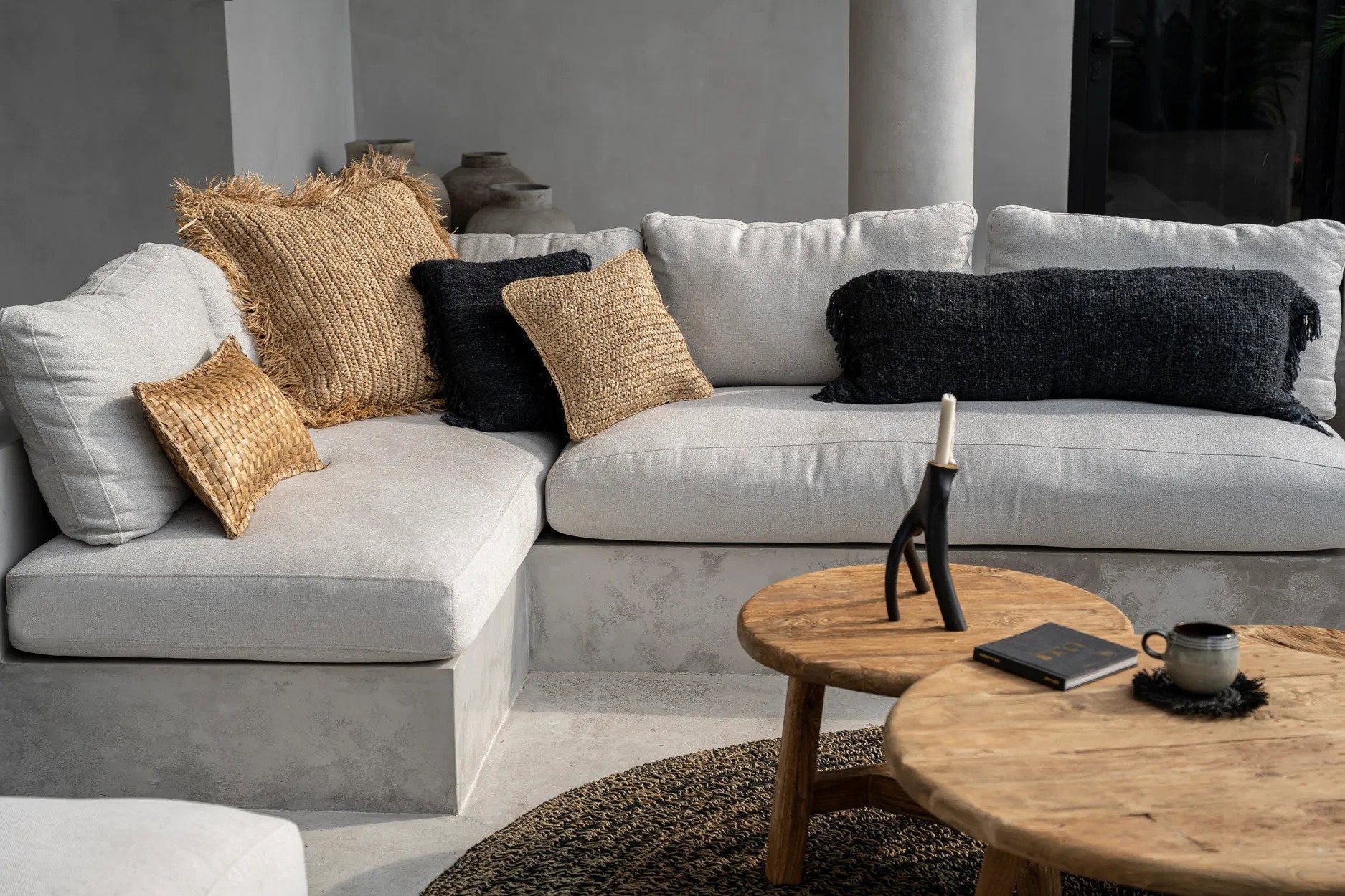 Bazar Bizar De Oh My Gee Kussenhoes - Zwart Marine - 35x100 - Home & Garden > Decor > Throw Pillows