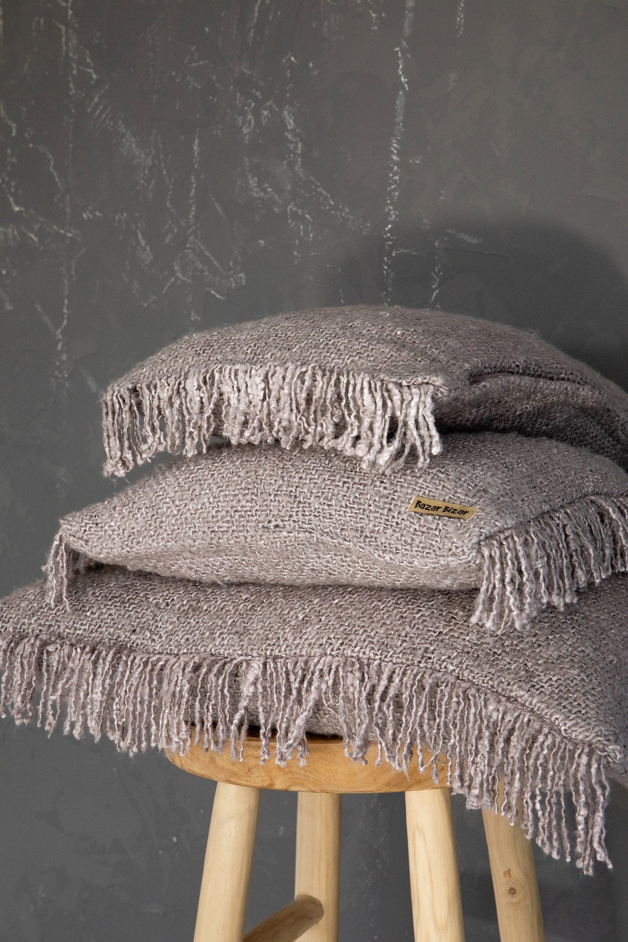 Bazar Bizar De Oh My Gee Kussenhoes - Parel Grijs - 30x50 - Home & Garden > Decor > Throw Pillows