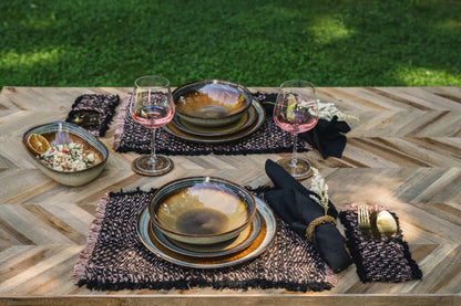 Bazar Bizar De Oh My Gee Bestekhouder - Zwart Koper - Set van 4 - Home & Garden > Household Supplies > Storage & Organization > Flatware Chests