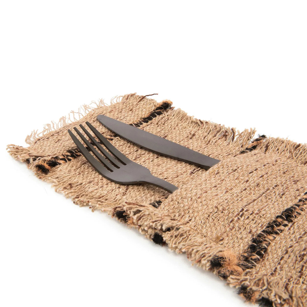 Bazar Bizar De Oh My Gee Bestekhouder - Beige Zwart - Set van 4 - Home & Garden > Kitchen & Dining > Food & Beverage Carriers > Drink Sleeves > Cup Sleeves