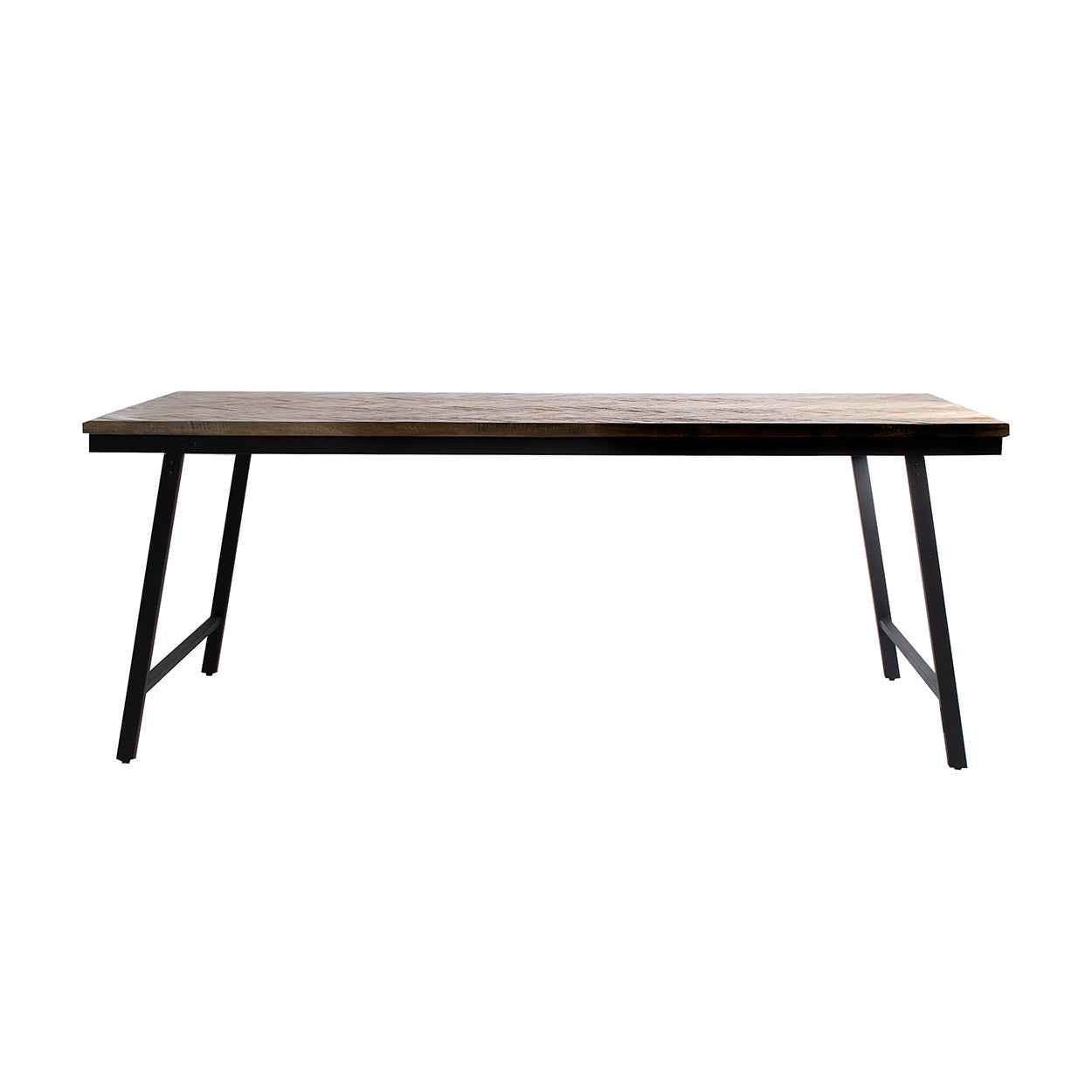 De visgraat consoletafel - naturel