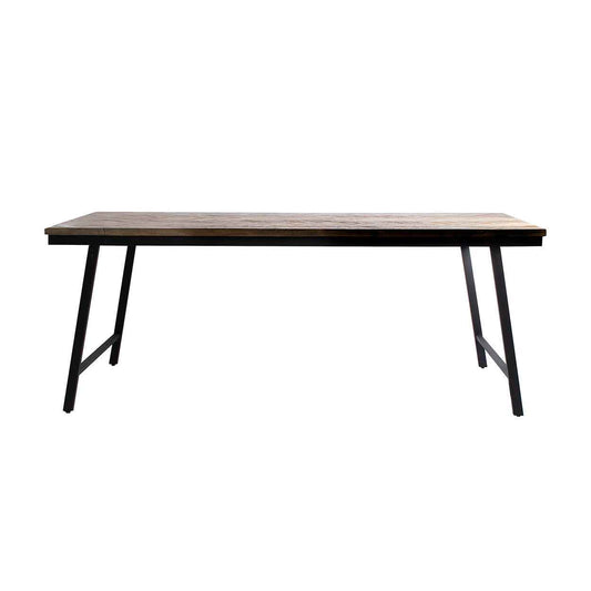 De visgraat consoletafel - naturel