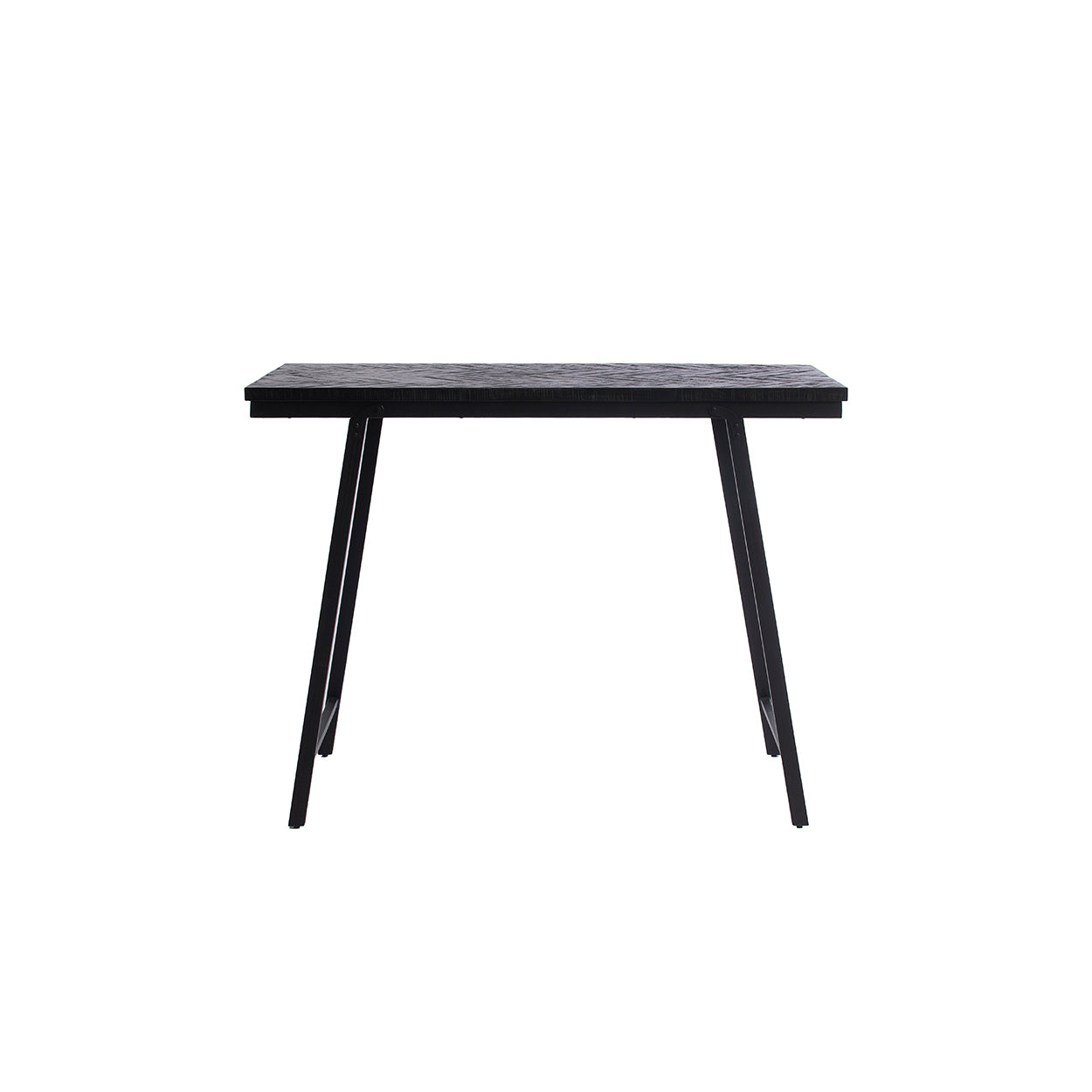 De Visgraat Hoge Tafel - Zwart - 140 cm