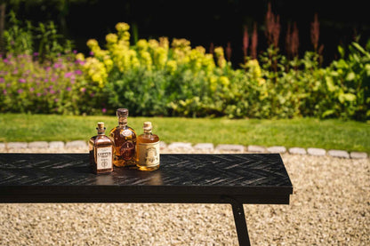 De Visgraat Hoge Tafel - Zwart - 140 cm