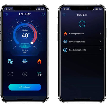 Spa - INTEX - PureSpa Carbon - 6 seats - 140 bubble diffusers - 6 massage jets