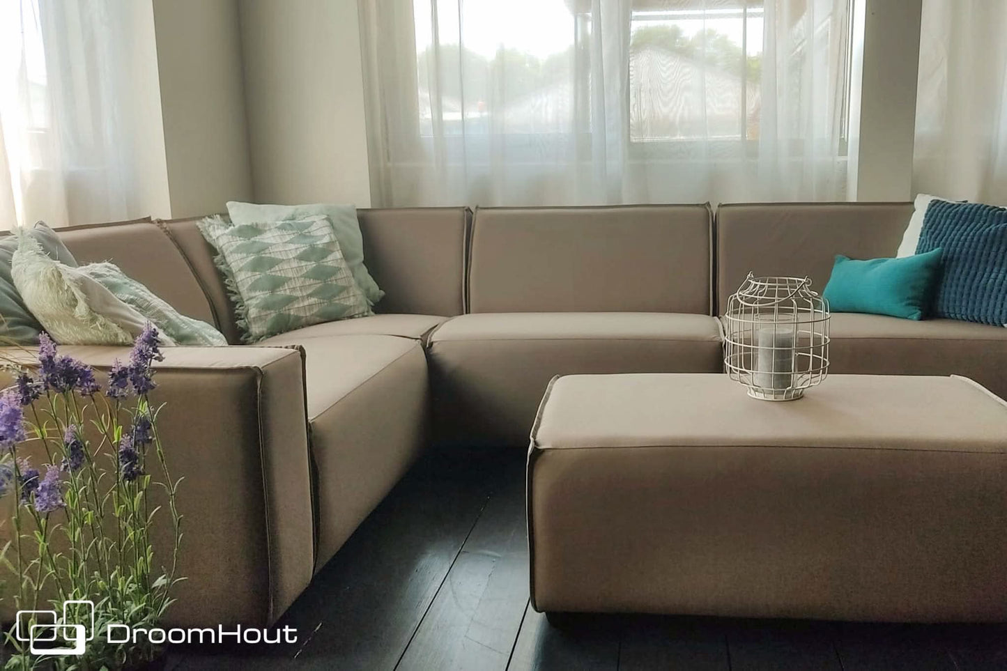 Icon loungebank Bubalou 6-zits hoek - showroommodel Buitenbank > buitensofa > outdoor sofa DroomHout