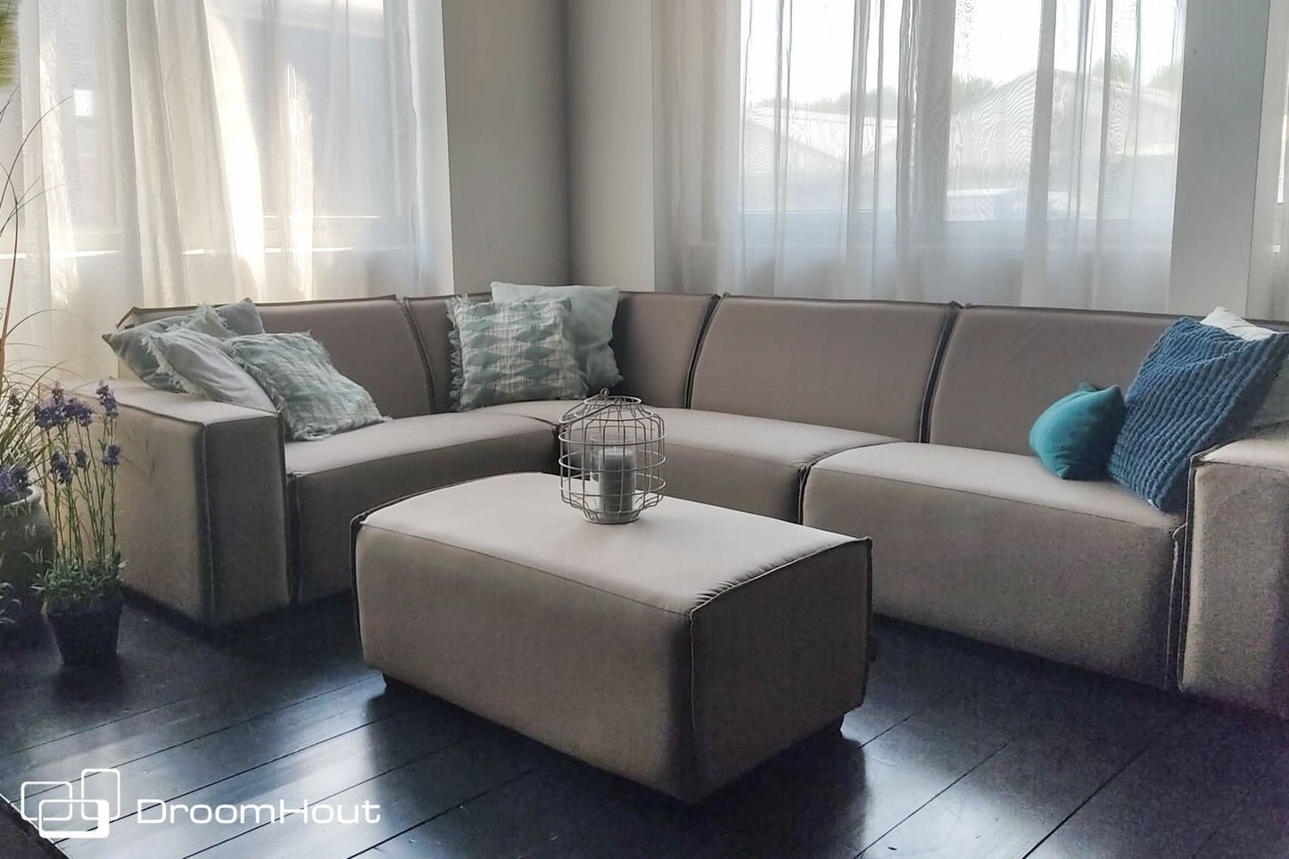 Icon loungebank Bubalou 6-zits hoek - showroommodel Buitenbank > buitensofa > outdoor sofa DroomHout