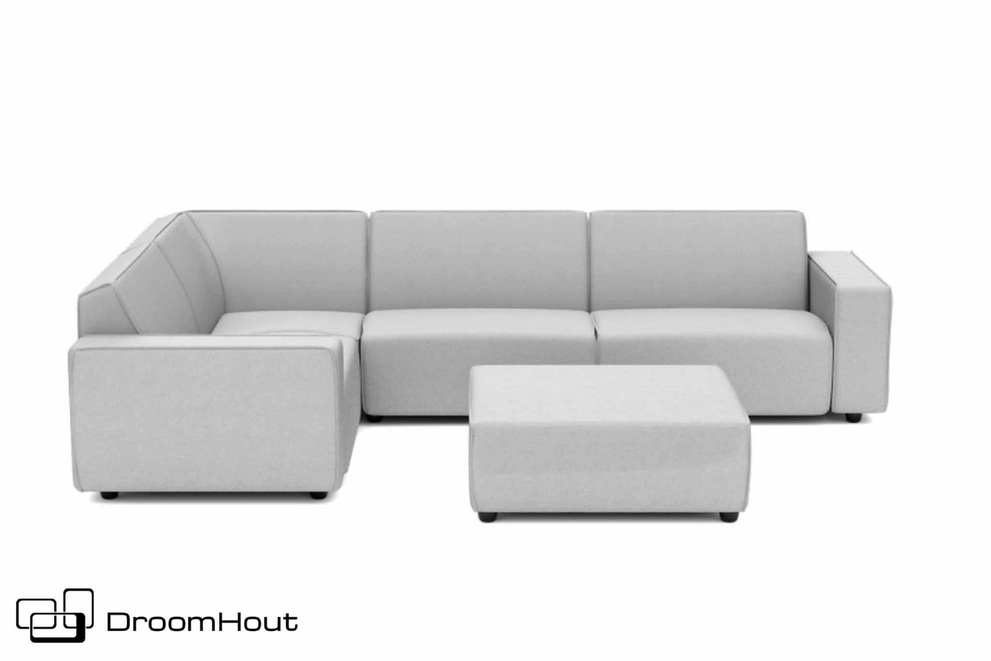 Icon loungeset Bubalou 6-zits hoek + hocker Loungebank DroomHout