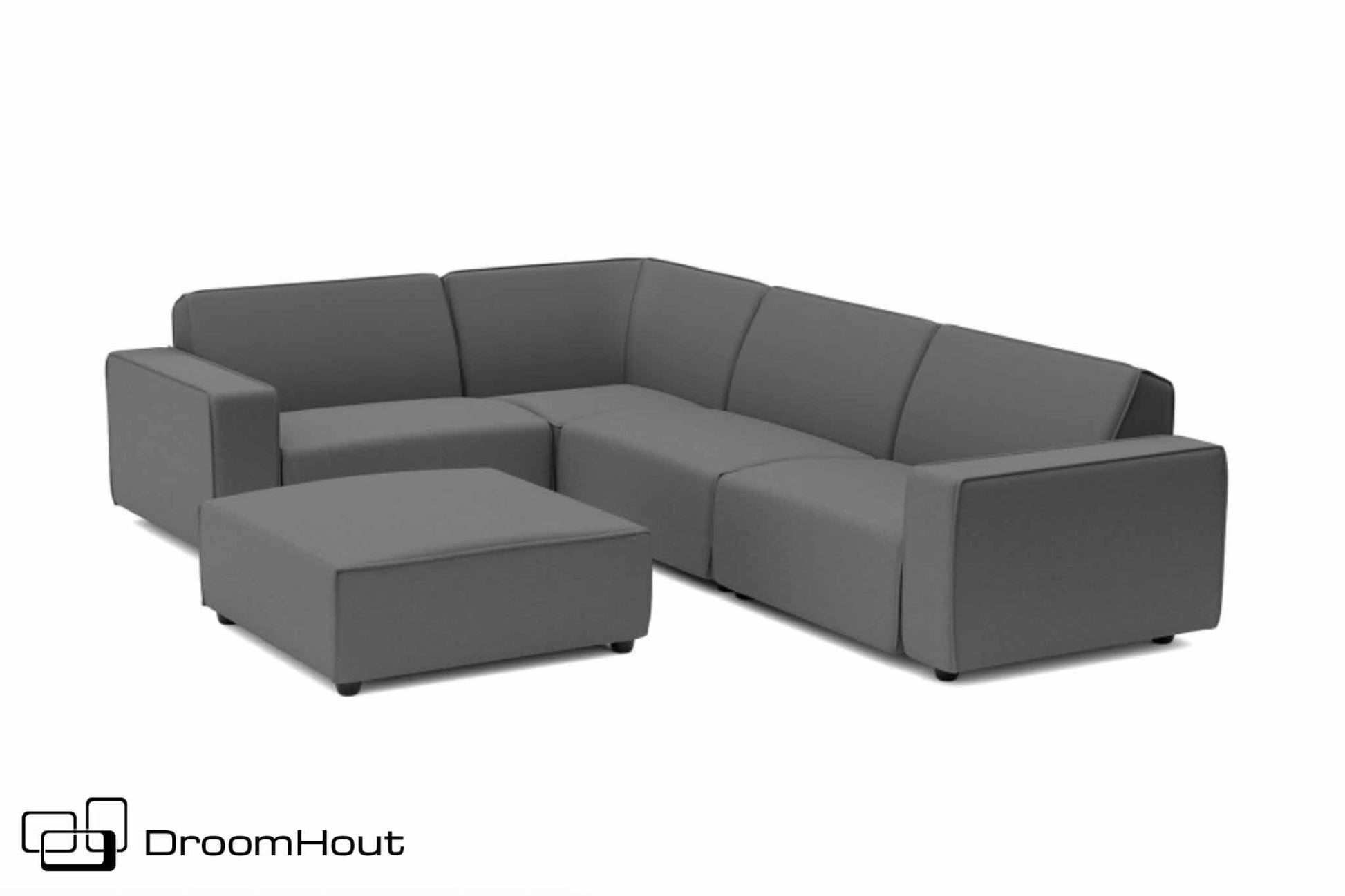 Icon loungeset Bubalou 6-zits hoek + hocker Loungebank DroomHout