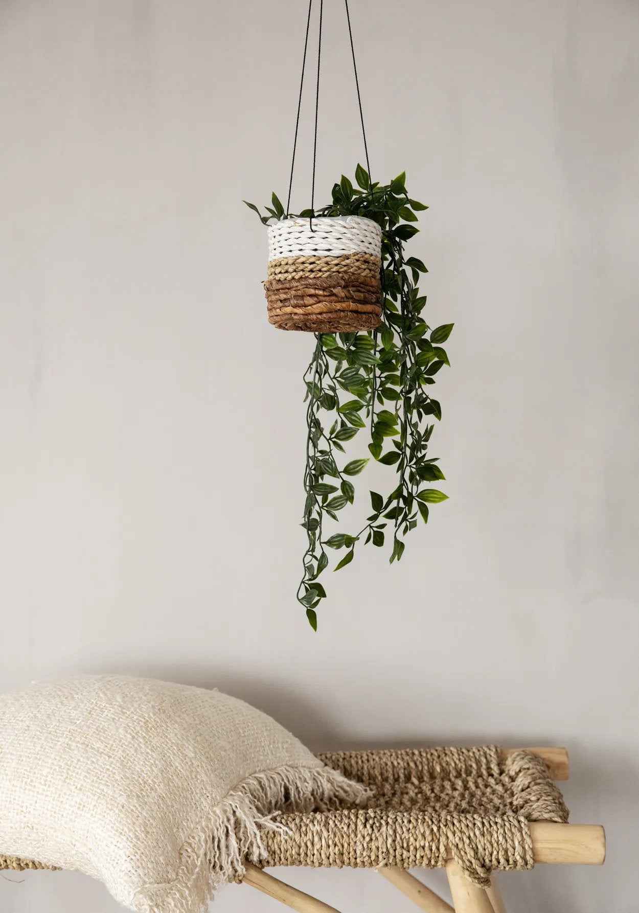De bananenplantenhanger - natuurlijk wit - S