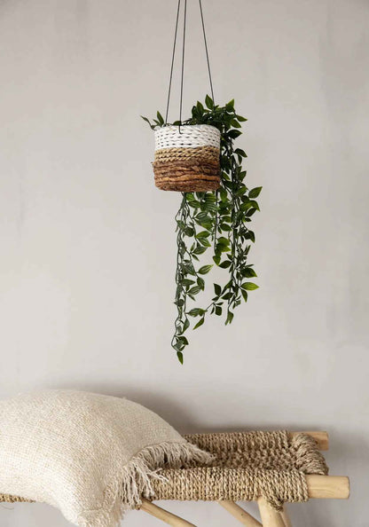 De bananenplantenhanger - natuurlijk wit - S
