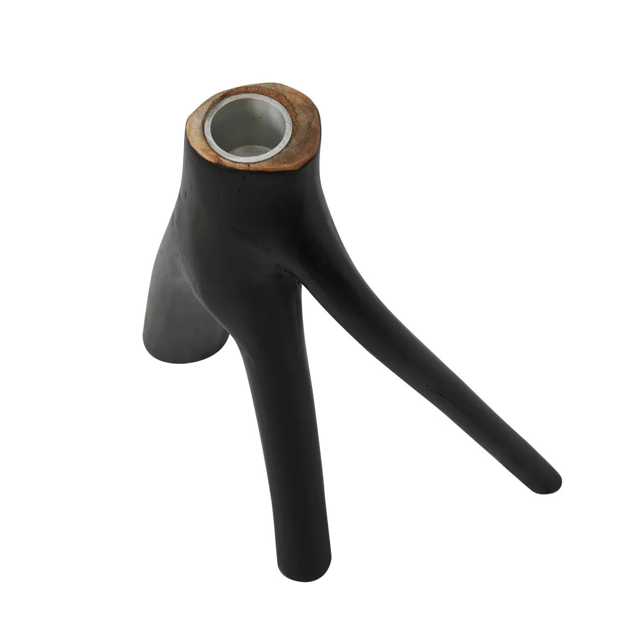 Bazar Bizar De Drievoudige Tak Kaarsenhouder - Zwart - Home & Garden > Decor > Home Fragrance Accessories > Candle Holders