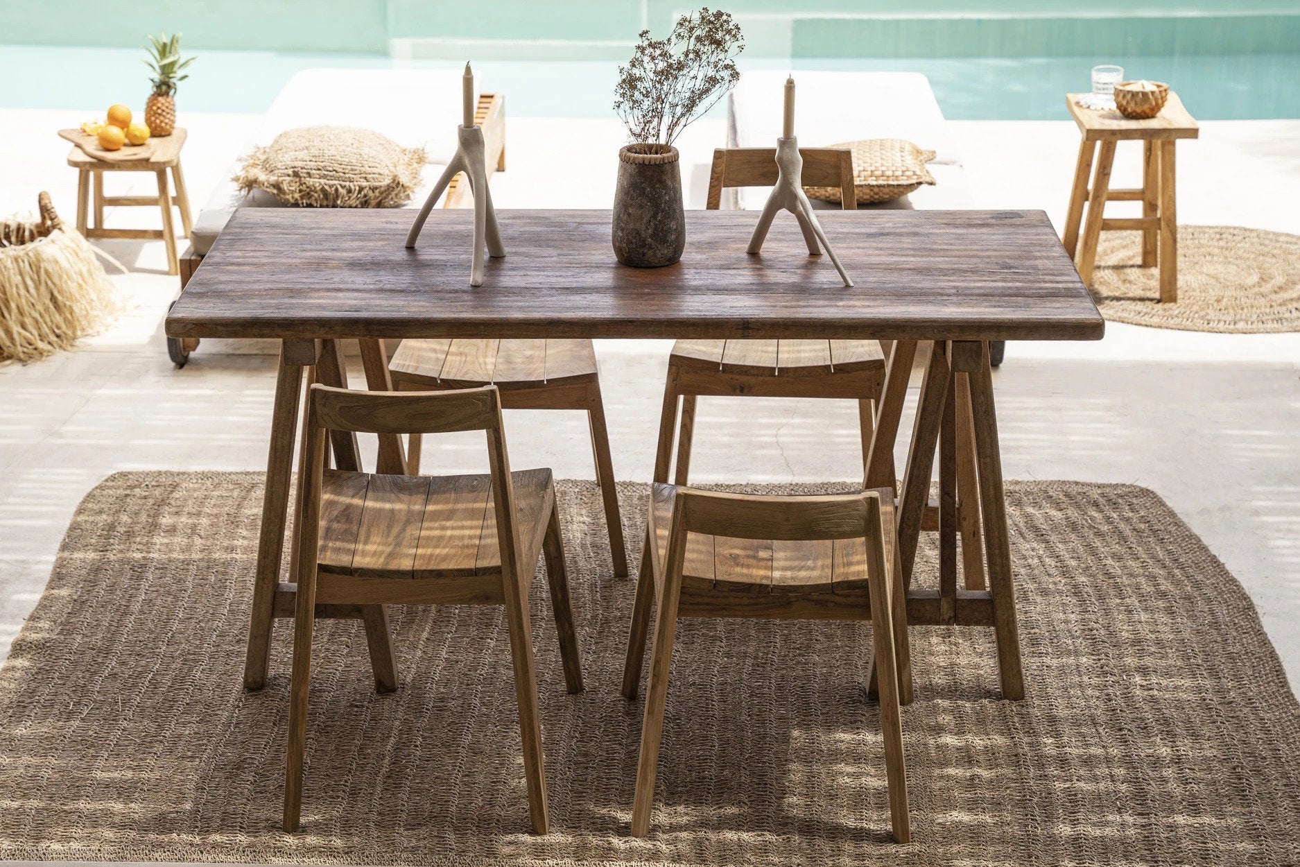 Bazar Bizar De Drievoudige Twijg Kaarsenhouder - Wit - Home & Garden > Decor > Home Fragrances > Candles