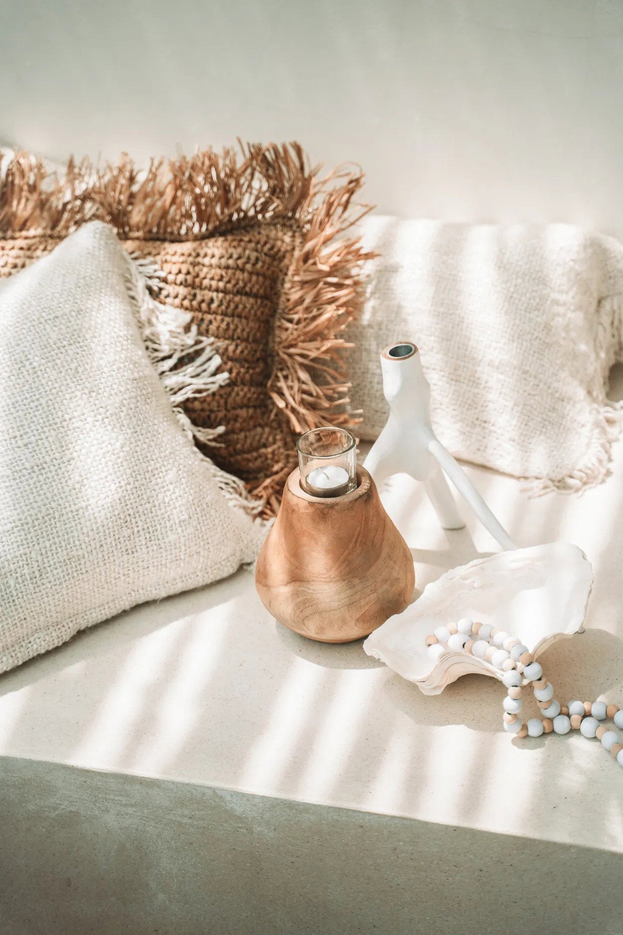 Bazar Bizar De Drievoudige Twijg Kaarsenhouder - Wit - Home & Garden > Decor > Home Fragrances > Candles