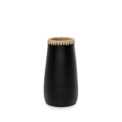 Die Cunning Vase - Schwarz Natur - M