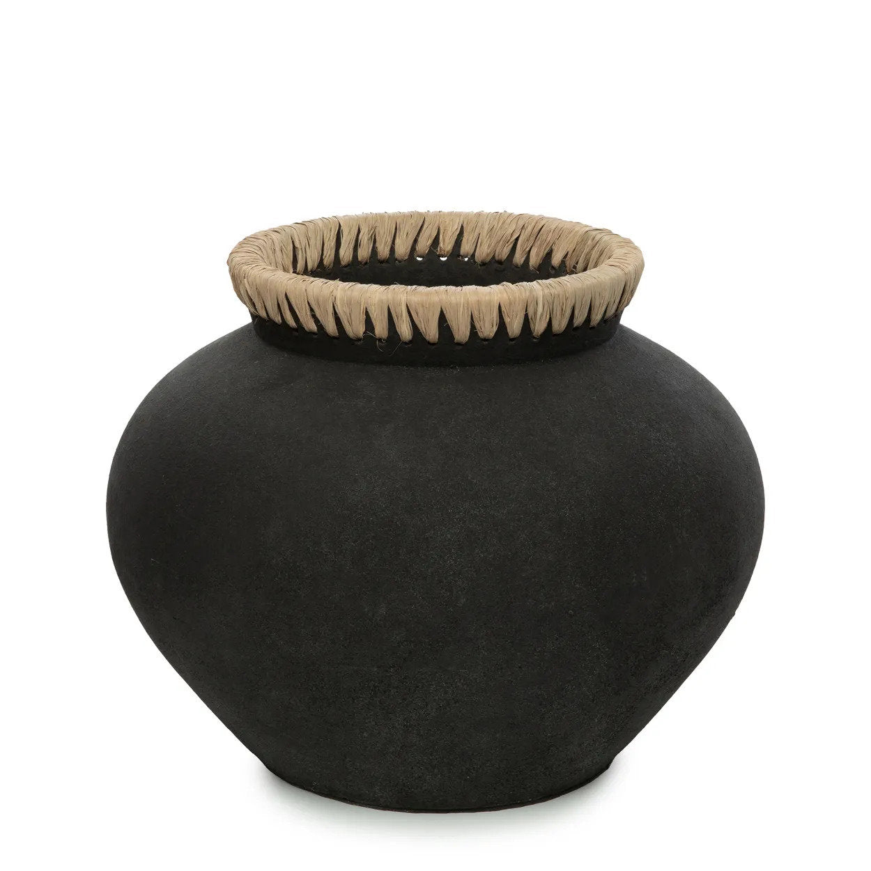 Bazar Bizar De Styly Vaas - Zwart Natuurlijk - L - Home & Garden > Decor > Vases