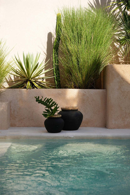 Bazar Bizar De Styly Vaas - Zwart Natuurlijk - L - Home & Garden > Decor > Vases