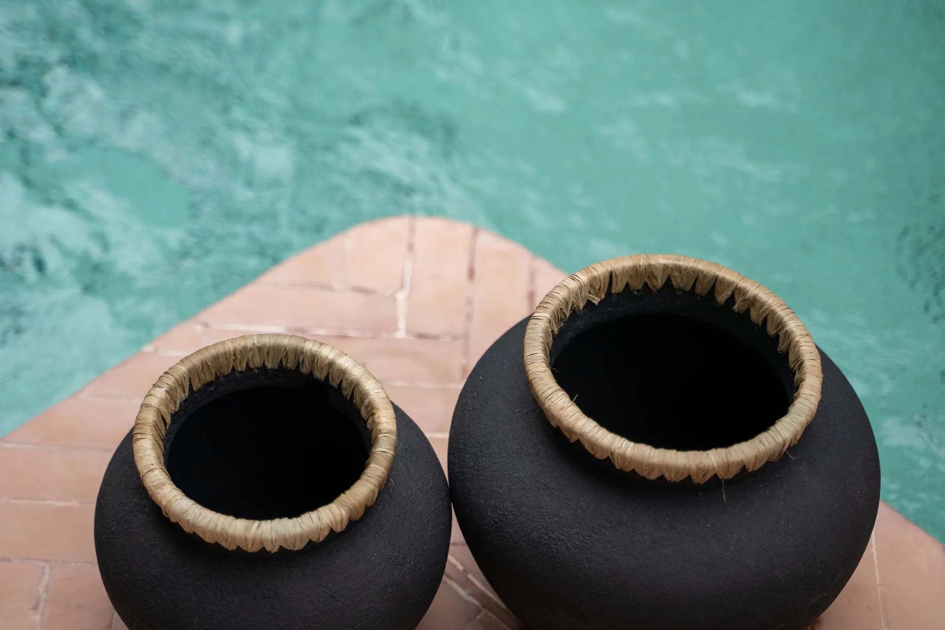 Bazar Bizar De Styly Vaas - Zwart Natuurlijk - L - Home & Garden > Decor > Vases