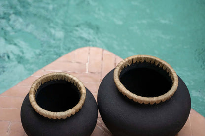 Bazar Bizar De Styly Vaas - Zwart Natuurlijk - L - Home & Garden > Decor > Vases