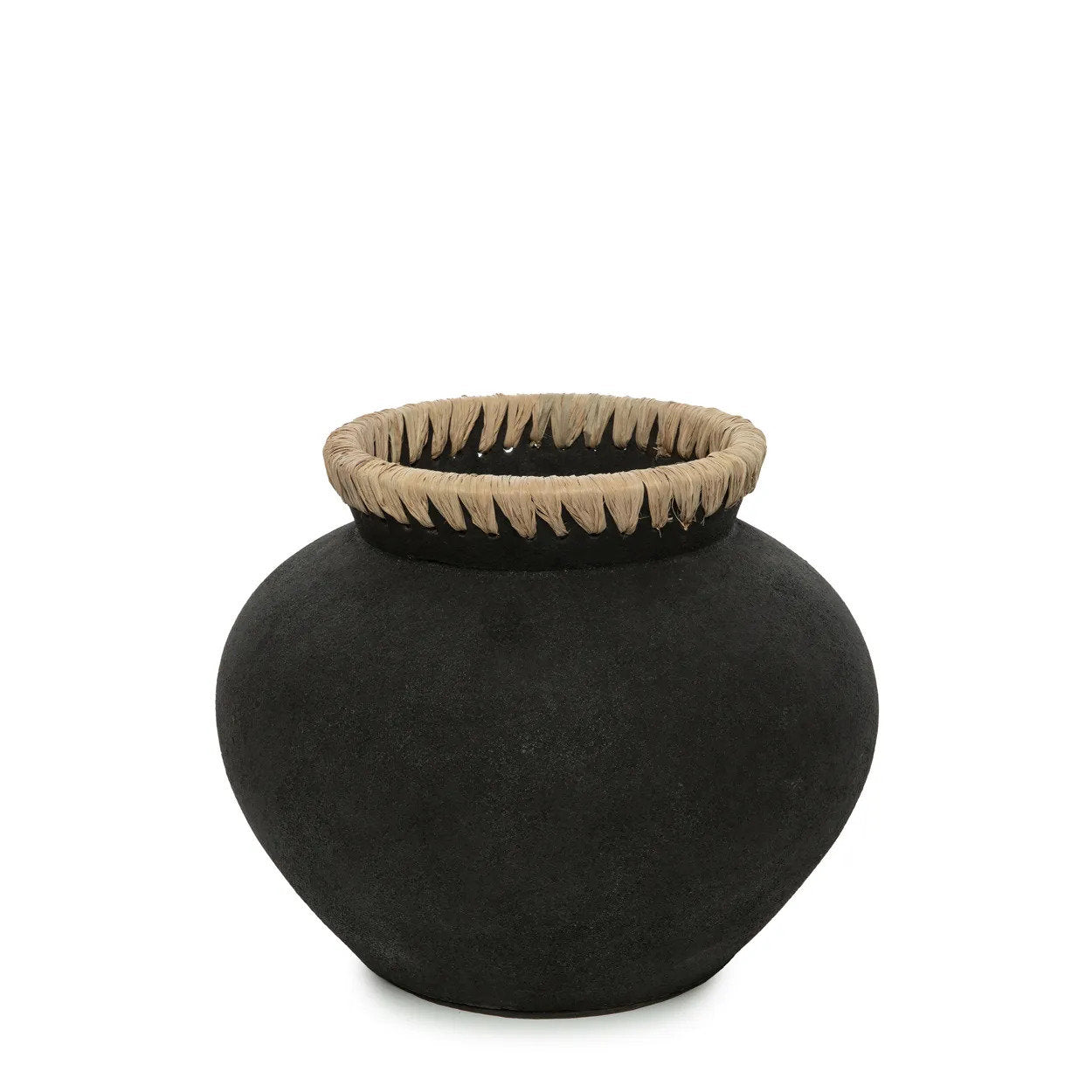 Bazar Bizar De Styly Vaas - Zwart Natuurlijk - M - Home & Garden > Decor > Vases