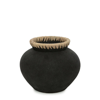 Bazar Bizar De Styly Vaas - Zwart Natuurlijk - M - Home & Garden > Decor > Vases