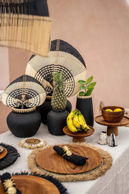 Bazar Bizar De Styly Vaas - Zwart Natuurlijk - M - Home & Garden > Decor > Vases