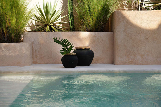 Bazar Bizar De Styly Vaas - Zwart Natuurlijk - S -