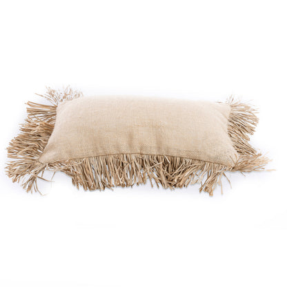 Bazar Bizar De Jute Bonita Kussenhoes - Natuurlijk - 30x50 - Home & Garden > Decor > Throw Pillows