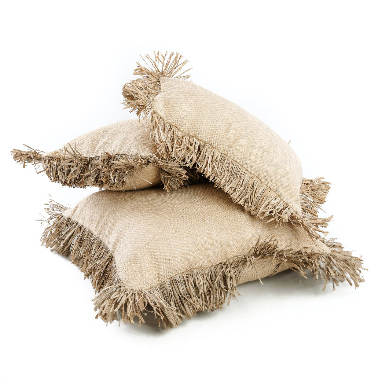 Bazar Bizar De Jute Bonita Kussenhoes - Natuurlijk - 30x50 - Home & Garden > Decor > Throw Pillows