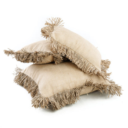 Bazar Bizar De Jute Bonita Kussenhoes - Natuurlijk - 30x50 - Home & Garden > Decor > Throw Pillows