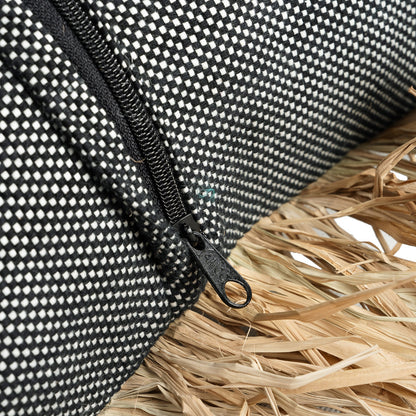 Bazar Bizar De Katoenen Bonita Kussenhoes - Natuurlijk Zwart - 30x50 - Home & Garden > Decor > Throw Pillows