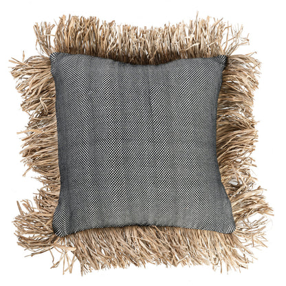 Bazar Bizar De Katoenen Bonita Kussenhoes - Natuurlijk Zwart - 40x40 - Home & Garden > Decor > Throw Pillows