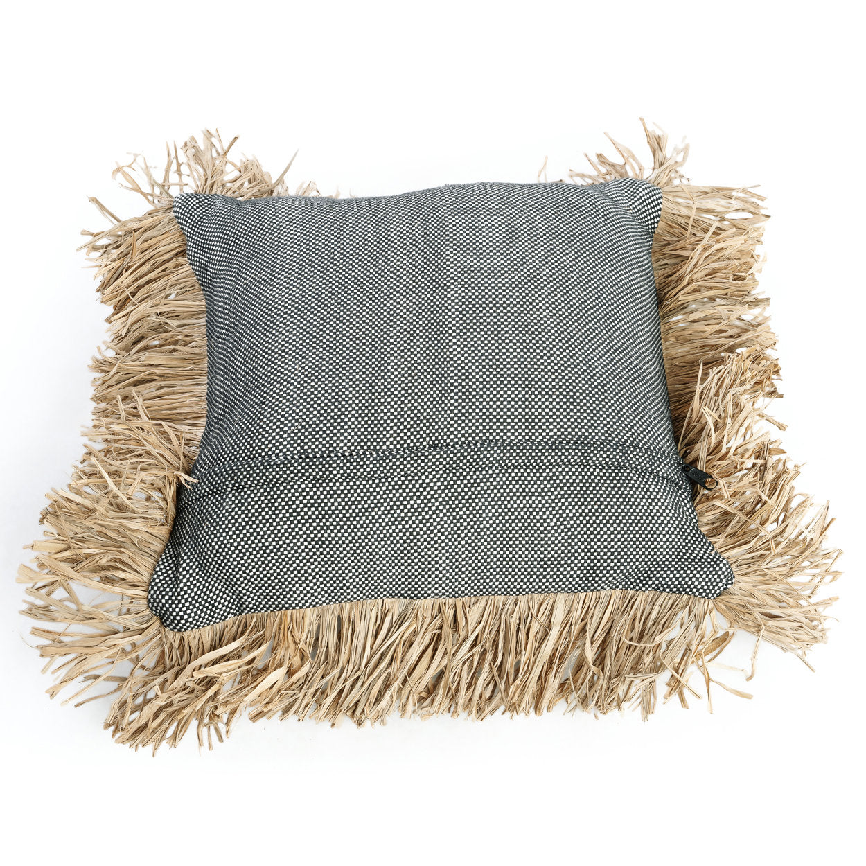 Bazar Bizar De Katoenen Bonita Kussenhoes - Natuurlijk Zwart - 40x40 - Home & Garden > Decor > Throw Pillows