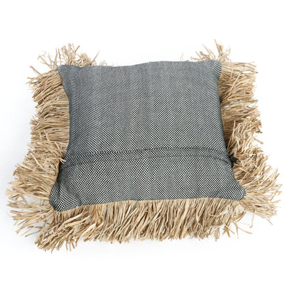 Bazar Bizar De Katoenen Bonita Kussenhoes - Natuurlijk Zwart - 40x40 - Home & Garden > Decor > Throw Pillows