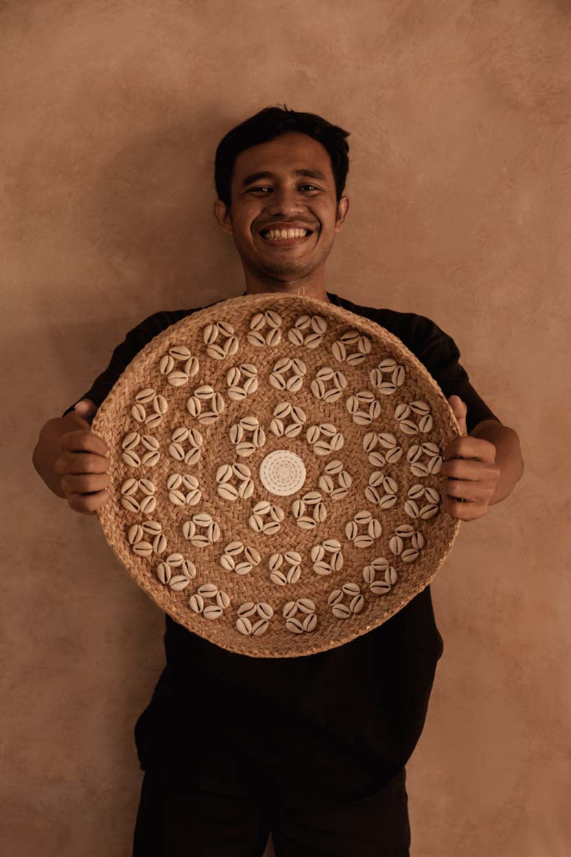 De Caribe Schelpenbord - Natuurlijk Wit - M - Daza-living