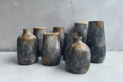 Bazar Bizar De Stijlvolle Vaas - Antiek Grijs - L - Home & Garden > Decor > Vases