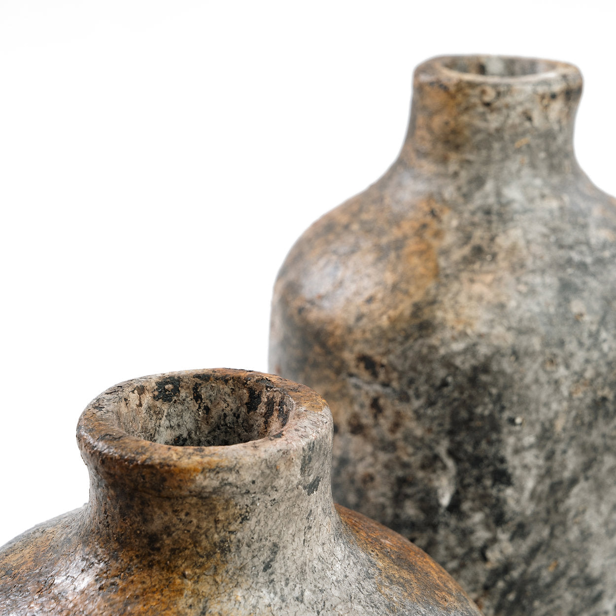 Bazar Bizar De Stijlvolle Vaas - Antiek Grijs - L - Home & Garden > Decor > Vases