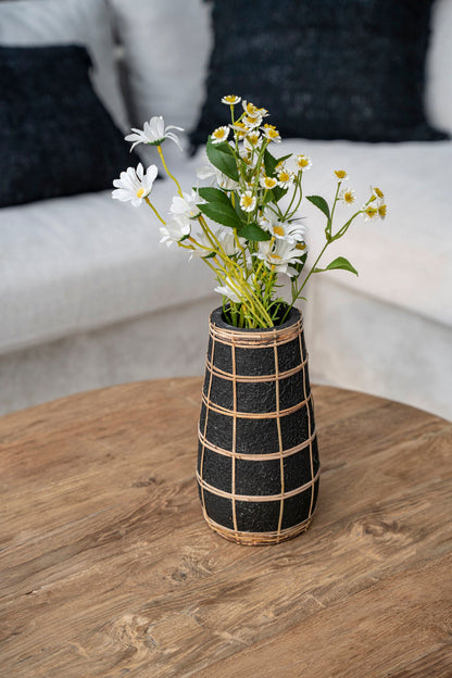 Bazar Bizar De schattige vaas - Zwart Natuurlijk - L - Home & Garden > Decor > Vases
