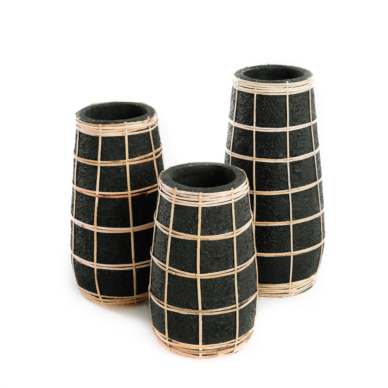 Bazar Bizar De schattige vaas - Zwart Natuurlijk - L - Home & Garden > Decor > Vases