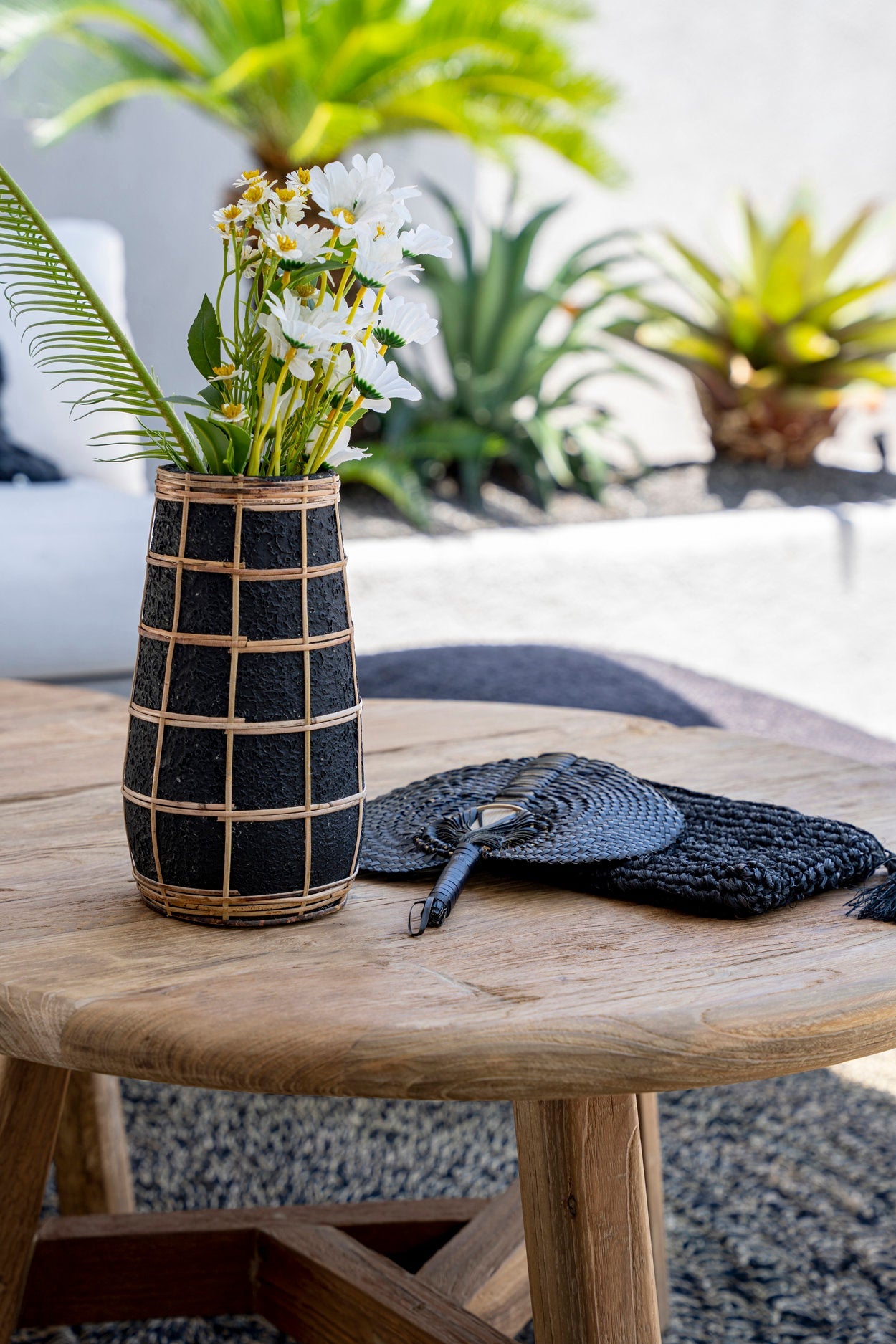 Bazar Bizar De schattige vaas - Zwart Natuurlijk - M - Home & Garden > Decor > Vases