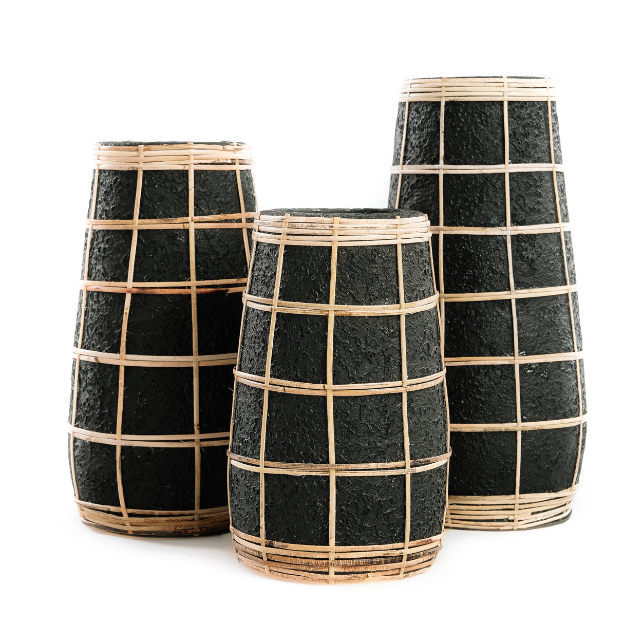 Bazar Bizar De schattige vaas - Zwart Natuurlijk - M - Home & Garden > Decor > Vases